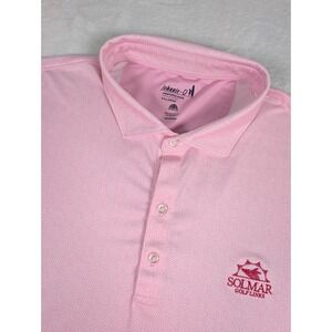 Johnnie O Performance Polo Shirt Mens 2XL Pink‎ Geometric Aztec AOP w/Logo